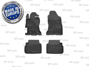 NEW LHD BLACK RUBBER FLOOR MATS LINERS ALL WEATHER FOR SUBARU IMPREZA 2017-2022 - Picture 1 of 4