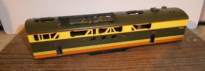 Locomotiva MTH O Scale amostra de fábrica unidade B shell SAL marrom amarelo 11 3/4" de comprimento - Imagem 1 de 3