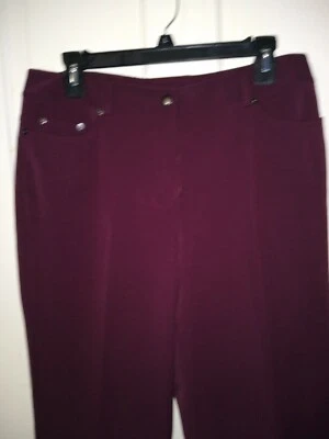 Grace Elements Women's  Dress Pants size 8, Maroon Polyester - Image 1 of 4