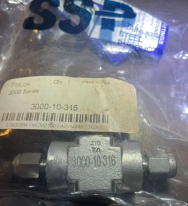 SSP FloLok 300-10-316 Tee-Type Particle Filters 1/8 - Picture 1 of 5
