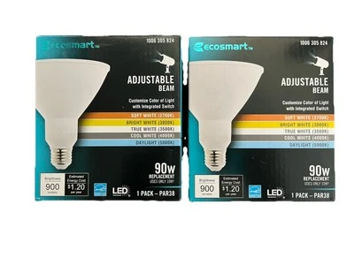 EcoSmart PAR38 Adjustable Beam Flood LED Light Bulb 90W Equivalent 1006 305 824 - Image 1 of 2