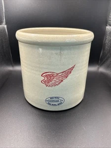 Red Wing Stoneware Crock 150 Years Blue Lettering 6” Tall McDonald’s Collab - Picture 1 of 8