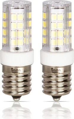 Simba Lighting LED E17 Microwave Appliance Light Bulb (2 Pack) 6000k Daylight  - Image 1 of 4