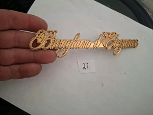 1990 - 93 CADILLAC FLEETWOOD BROUGHAM D' ELEGANCE METAL STICK ON EMBLEM OEM GM - Picture 1 of 4