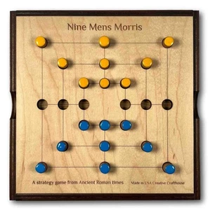 Nine Men's Morris - Mills | Two-Player Strategy Game - Picture 1 of 7