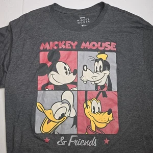 DISNEY Mickey Mouse And Friends Men's XL Heather Gray T-shirt -1229 - Picture 1 of 6