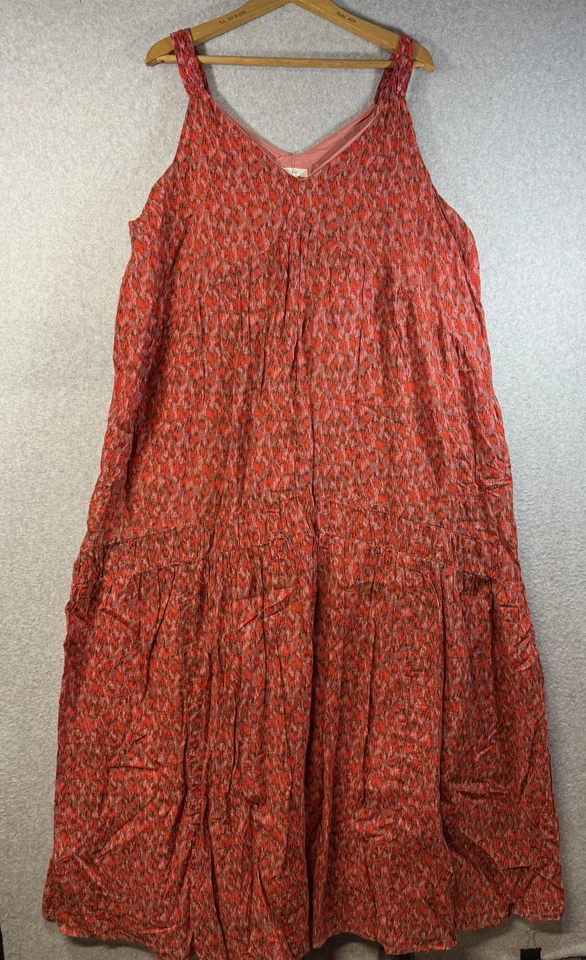 Vestido Joie para mujer grande rosa de té sin mangas en capas maxi boho Foto 1 de 4