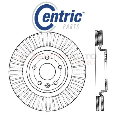 Centric C-TEK Disc Brake Rotor for 2011-2018 Ford Taurus 2.0L 3.5L L4 V6 - ok Foto 1 de 4