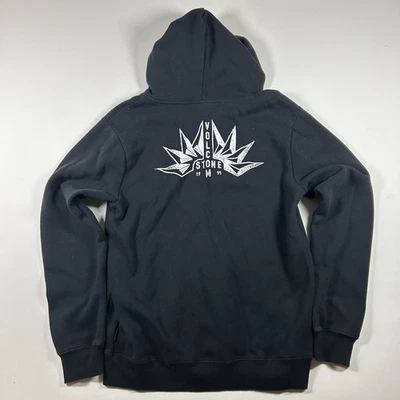 Volcom Stone Zip Up Hoodie - Size Large - Grey - Y2K Style - Grunge - Men’s - Image 1 of 4