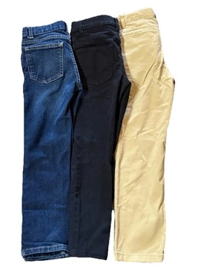 Pantalones vaqueros negros caqui H&M, Children’s Place Kids talla 6 DELGADOS ajustables Foto 1 de 4