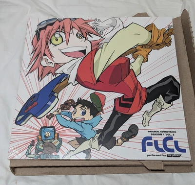 FLCL Vinyl Record Soundtrack Season 1 Vol 3 The Pillows - 2 LP Pink Brown - Image 1 of 4