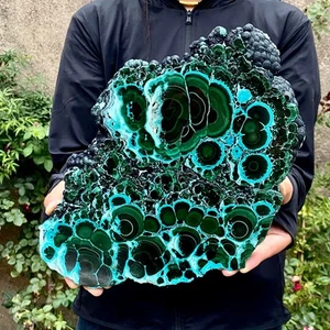 6,7 lb Sílice Natural Crisocola Malaquita Cuarzo Cristal Escama Mineral Espécima - Imagen 1 de 13