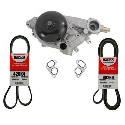 Water Pump Gasket And 2 Serpentine Fan Belts for Chevrolet Camaro 5.7L 1998-2002 - Image 1 of 4