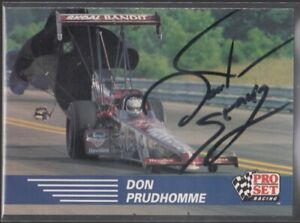 DON PRUDHOMME 1991 Pro Set NHRA Drag Racing #62 TTM/IP Signed Autographed