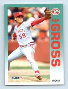 1992 Fleer Kip Gross Rookie Cincinnati Reds #407 - Picture 1 of 2