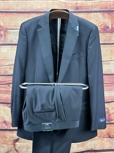 Brooks Brothers X Southwick Tuxedo 1818 Fitzgerald Black Size 40 LONG 34W Suit - Picture 1 of 23