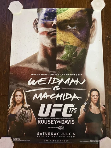 Official UFC 175 Ronda Rousey Weidman v Machida Sized Poster 27x39 Cover
