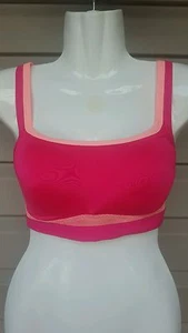 JOSIE AMP'D SPORTS CAMI HIGH IMPACT REM PAD BRA #839170 PINK SIZE 32 D / DD $50 - Picture 1 of 2