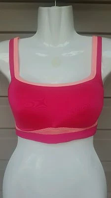 JOSIE AMP'D SUJETADOR DEPORTIVO CAMI ALTO IMPACTO REM PAD #839170 ROSA TALLA 32 D / DD $50 Foto 1 de 2