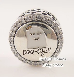 BOO-Tiful! Authentische Pandora Emaille HALLOWEEN Geist Charm ENG792016CZ_20 mit NEU! - Bild 1 von 3