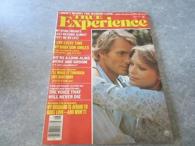 TRUE EXPERIENCE Magazine, AUGUST 1976, WE'RE A LOOK-ALIKE BRIDE AND GROOM! Foto 1 de 2