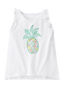 NEW Girls Size 6 Gymboree Island Cruise Pineapple Shirt Summer - Picture 1 of 1