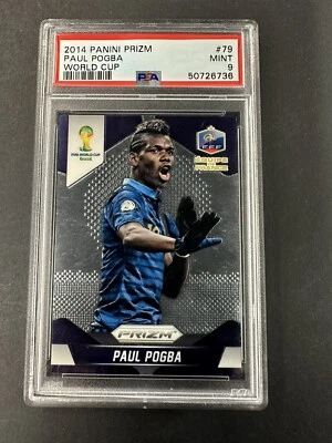 Paul Pogba 2014 Panini Prizm World Cup #79  PSA 9 POP2 - Image 1 of 2