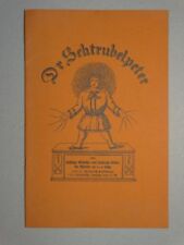 Dr Schtrubelpeter - H. Hoffmann - Struwwelpeter berndeutsch Helvetica - 1926