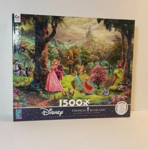 Puzzle 1500 pezzi Disney Principessa La Bella Addormentata Thomas Kinkade Ceaco - Foto 1 di 2