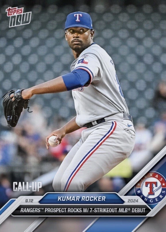 2024 Topps NOW Call-Up 7-Strikeout Debut 9.12.24 KUMAR ROCKER Digital - Image 1 of 1