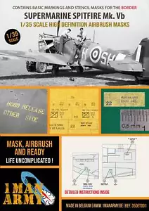 1ManArmy 35DET001 1:35 Supermarine Spitfire Mk.Vb para modelos fronterizos - Imagen 1 de 1
