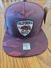 California Republic Hat Maroon Camo NWT
