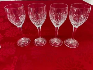 RARE 4 x Stuart Crystal SHAFTESBURY Wine Glass Excellent Condition 18cm - Picture 1 of 12