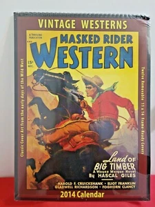 Vintage Western 2014 CALENDAR 12 Removable Frame Ready Covers Asgard Press *New* - Picture 1 of 7
