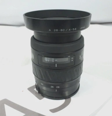 Minolta AF Zoom 28-80mm f/4(22)-5.6 Macro Camera Lens, Minolta A/Sony Mount refm - Image 1 of 4