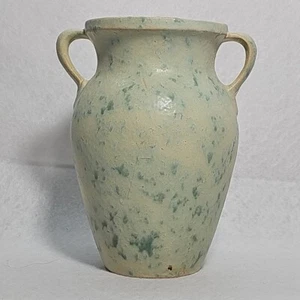 7 7/8" Burley Winter? Vintage Keramik mintgrün meliert Keramik Vase 607 - Bild 1 von 20