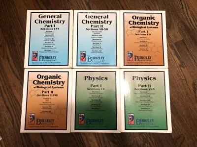 The Berkeley Review MCAT Complete C/P Section Book Set New Edition - Image 1 of 4