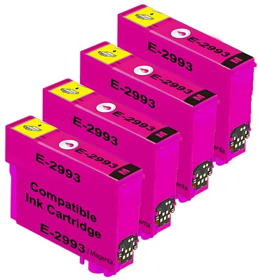 KING OF FLASH 4 cartucce inchiostro 29XL compatibili magenta per Epson XP235 XP245 XP332 XP335