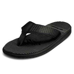 Mio Marino Men Flip Flop Thong Slip On Sandals Extrovert Dotted US 10M Black - Picture 1 of 4