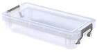 0.75L Clear Allstore Storage Box - 110mm x 50mm x 230mm - WHITEFURZE
