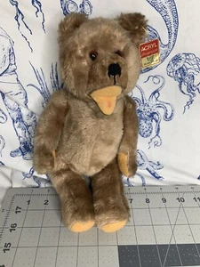 Vintage Steiff 14” Jointed Plush Teddy Bear Open Mouth button German (E2) - Picture 1 of 11