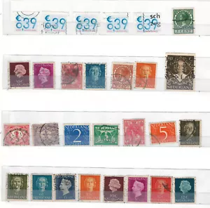 NETHERLANDS Very Fine & Fine Very Old Used Stamps Set #8 - Picture 1 of 1