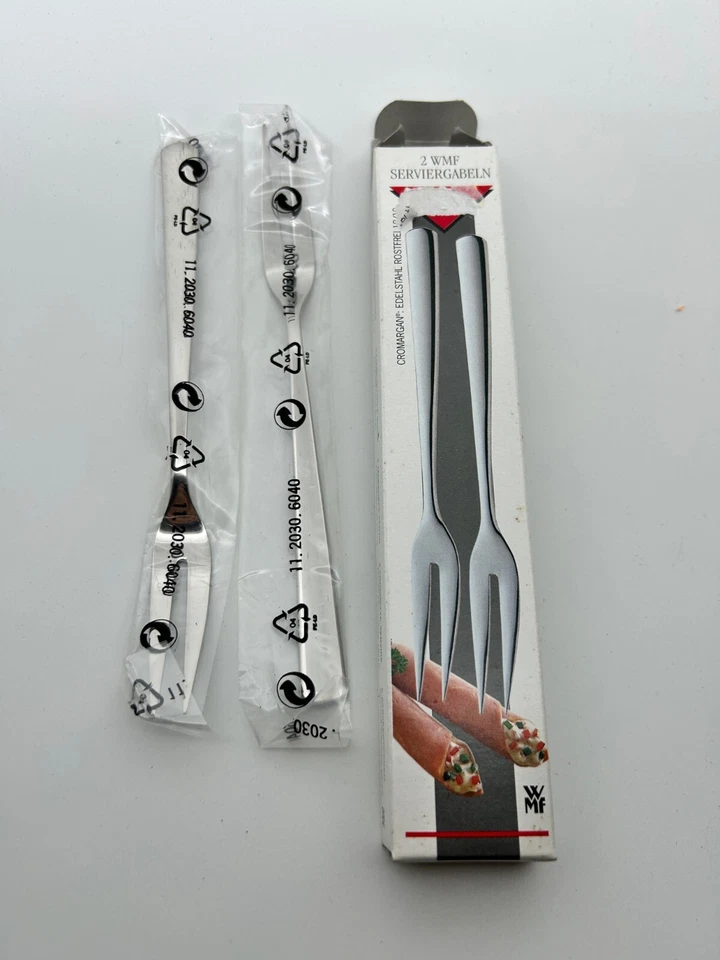 WMF 2 Serviergabeln Fleischgabel Vorlegegabel 19 cm Cromargan Edelstahl - Bild 1 von 1