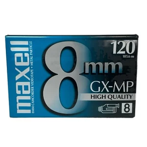 Maxell 8mm Gx-mp High Quality 120 Camcorder Video Cassette Tapes - NOS NIP New - Picture 1 of 4