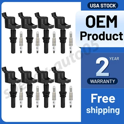 8X Ignition Coil Packs DG511 & Spark Plugs SP546 for Ford F-150 F-250 F-350 SD - Image 1 of 4