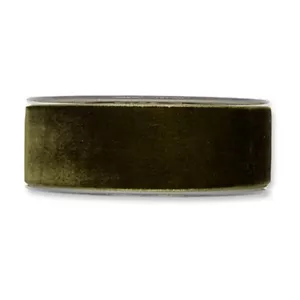 Dark Green Velvet Fabric Ribbon 38mm (1.5 inch) wide x 9.5m (10.4yd) roll - Picture 1 of 3