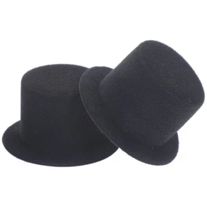 2 Pcs Mini Top Hat Doll for Dolls Men and Women Man Tiny Hats Crafts Small - Imagen 1 de 12