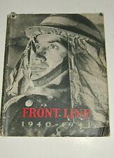 Antique paperback pub.d 1942. 'Front Line' story of the Civil Defence 1940 - 41
