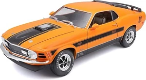 1970 FORD MUSTANG MACH 1 ORANGE 1/18 DIECAST MODEL CAR BY MAISTO - Picture 1 of 3