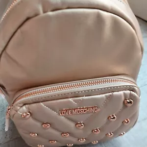 Zaino Love Moschino rame Loveheart ecopelle regalo kitsch San Valentino - Foto 1 di 5